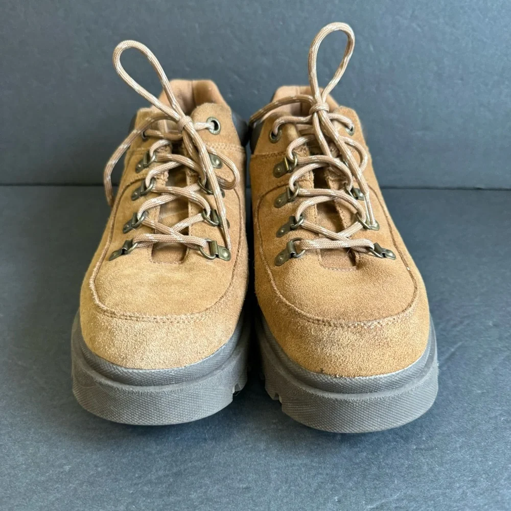 Y2K Sketchers Jammers Shoes Plarform Chunky Lug Sole Boots Vintage Suede Size 9